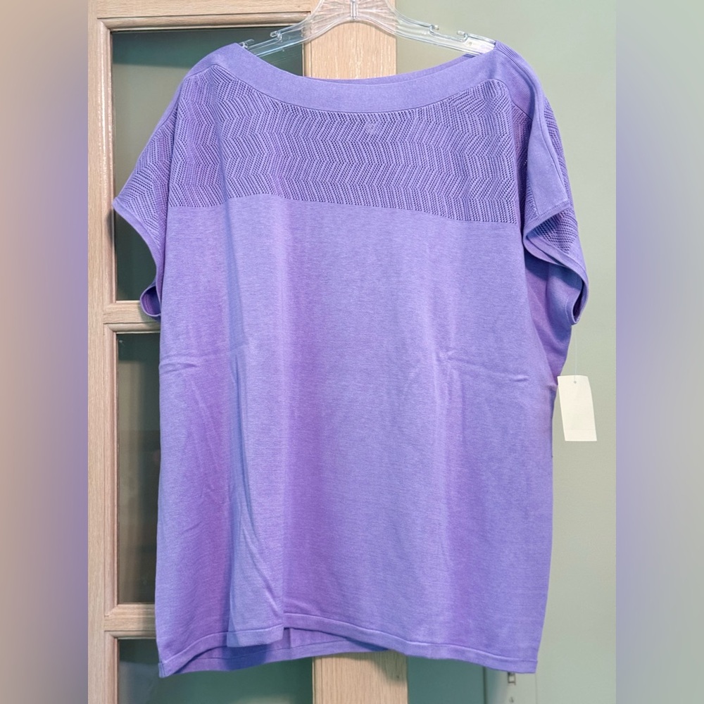 Coldwater Creek Turquoise Short Sleeve Top